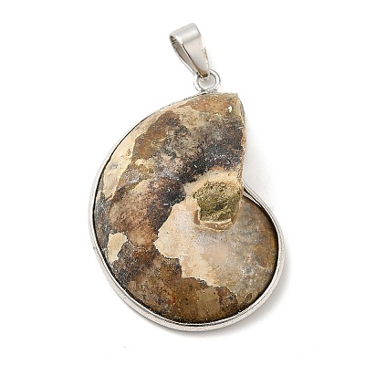 Snail Fossil Pendants G-D051-1-1