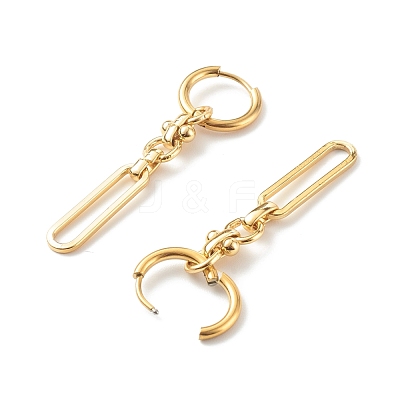 304 Stainless Steel Huggie Hoop Earrings EJEW-JE04550-01-1