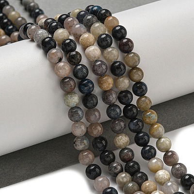 Natural Scorzalite Beads Strands G-B099-C04-02-1