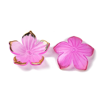 Transparent Acrylic Bead Caps TACR-P011-03F-1