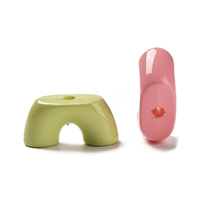 Baking Paint Acrylic Beads MACR-M036-13-1