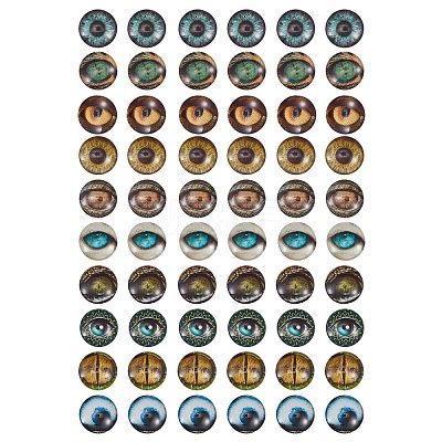 Glass Cabochons GLAA-SZ0001-06-1