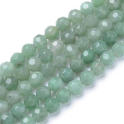 Natural Green Aventurine Bead Strands G-R411-10-8mm-1
