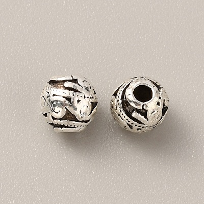Tibetan Style Alloy Bead FIND-WH0034-46AS-08-1