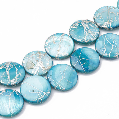 Natural Freshwater Shell Beads Strands X-SHEL-N020-2-02C-1