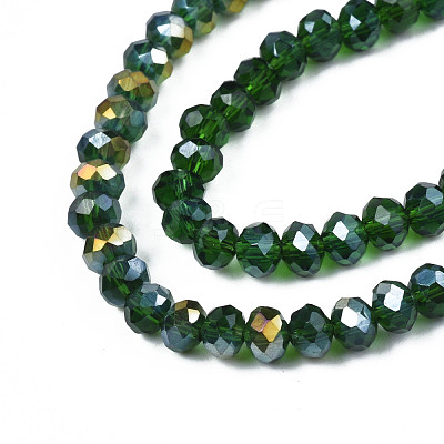 Electroplate Glass Beads Strands EGLA-A034-T4mm-B28-1