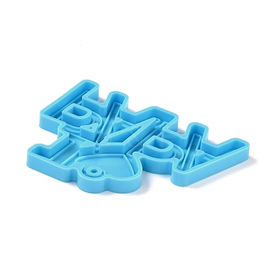 Father's Day Theme DIY Pendant Silicone Molds DIY-C030-02-1