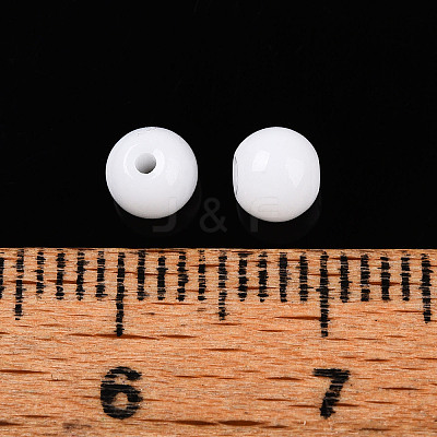 Opaque Solid Color Glass Beads X1-GLAA-N007-4mm-A01-1