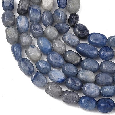 Natural Blue Aventurine Beads Strands GG-C286-A32-1