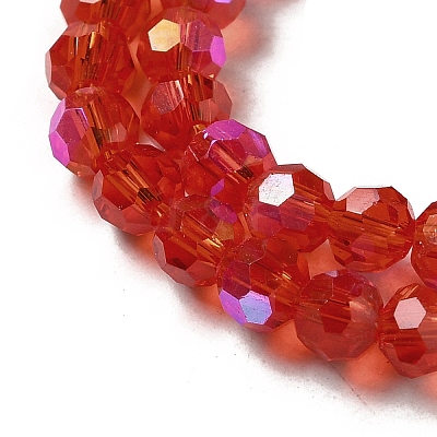 Electroplate Transparent Glass Beads Strands EGLA-A035-T4mm-L01-1
