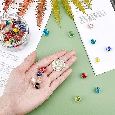 Handmade Luminous Lampwork Beads LAMP-NB0001-11-1