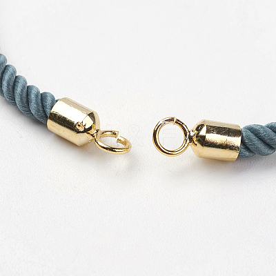 Nylon Twisted Cord Bracelet Making MAK-K007-02G-1