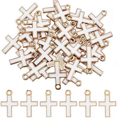 60Pcs Alloy Enamel Pendants ENAM-SC0006-70-1