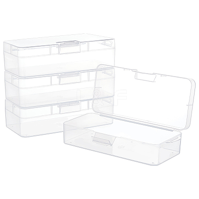 Transparent Plastic Storage Boxes CON-WH0094-35A-1