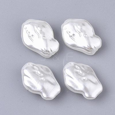 ABS Plastic Imitation Pearl Beads OACR-T022-09-1