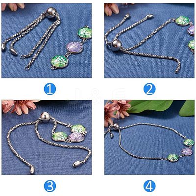 304 Stainless Steel Slider Bracelet/Bolo Bracelets Making MAK-UN0001-02-1