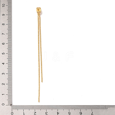 Brass Ball Chain Ear Nuts KK-G510-18G-1