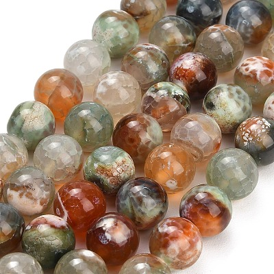 Natural Fire Crackle Agate(Dyed & Heated) Beads Strands G-K425-A03-12mm-1