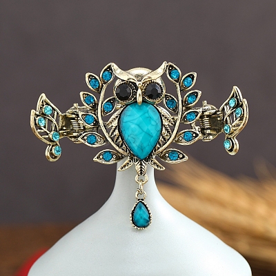 Alloy Rhinestone Claw Hair Clips PW-WG1CC66-08-1