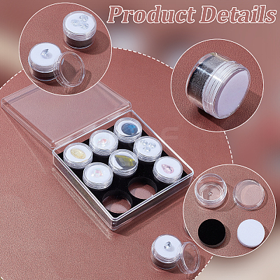 9Pcs Column Plastic Containers for Diamond CON-WH0095-133B-1