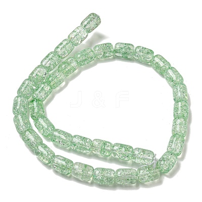 Transparent Crackle Glass Beads Strands GLAA-NH0001-04J-1