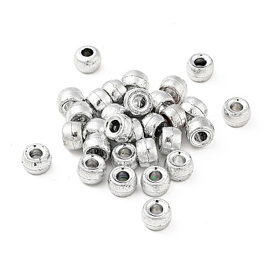 Plated Acrylic European Beads MACR-ZX016-B02-1