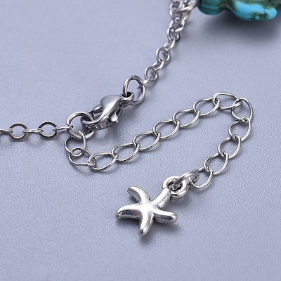 Brass Cable Chain Anklets AJEW-AN00260-1