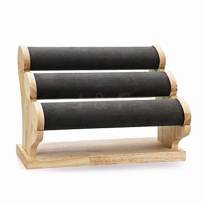 3-Tier Microfiber Cloth Bar Bracelet Holder Stand BDIS-I002-01B-1