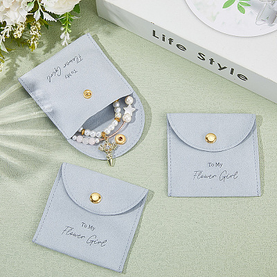 10Pcs Velvet Pouches with Snap Button ABAG-SP0001-42A-1