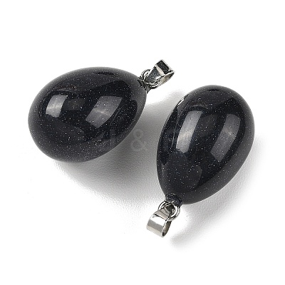 Synthetic Blue Goldstone Pendants GG-K002-08A-20-1