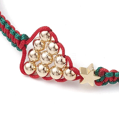 Adjustable Nylon Braided Bead Bracelets BJEW-TA00513-1