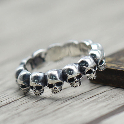 Skull Head Alloy Finger Rings FS-WGF71B4-03-1