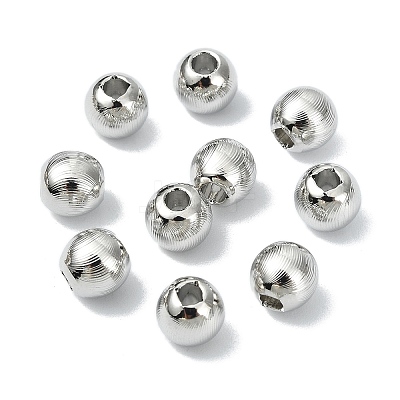 SHEGRACE Brass Textured Round Beads XGRPCU672-298P-1