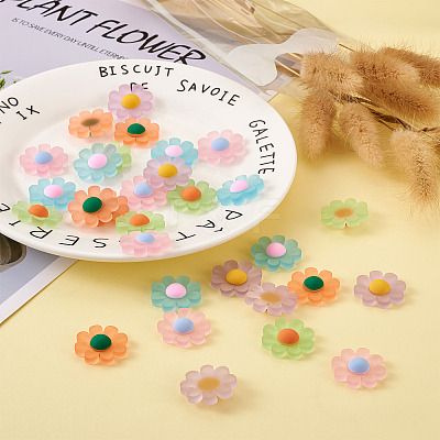 Resin Frosted Cabochons RESI-TA0001-26-1
