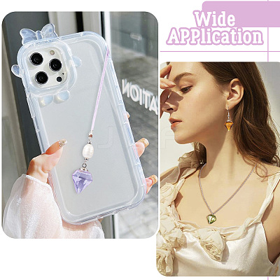 DIY Diamond Glass Bottles Pendants Making Kits DIY-TA0012-40B-1