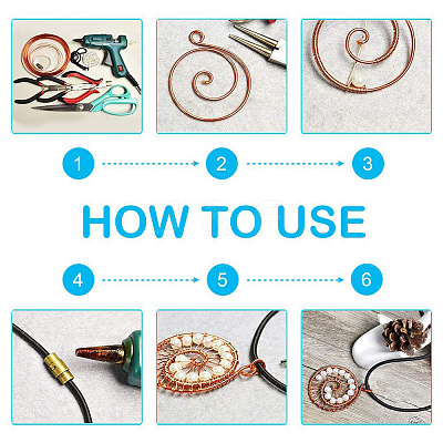 Round Copper Wire for Jewelry Making CWIR-PH0001-0.4mm-05-1
