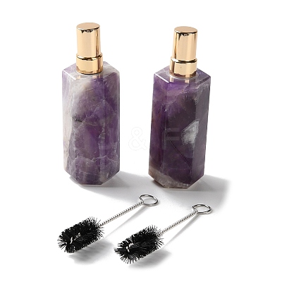 Natural Amethyst Perfume Bottle G-B131-04B-02-1
