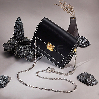 Adjustable Alloy Wheat Chain Bag Handles FIND-WH0061-54P-1