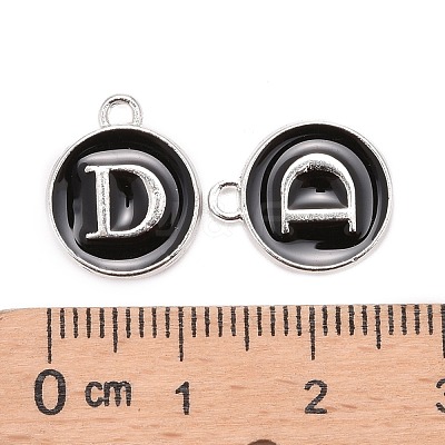 Platinum Plated Alloy Charms ENAM-S118-02D-P-1
