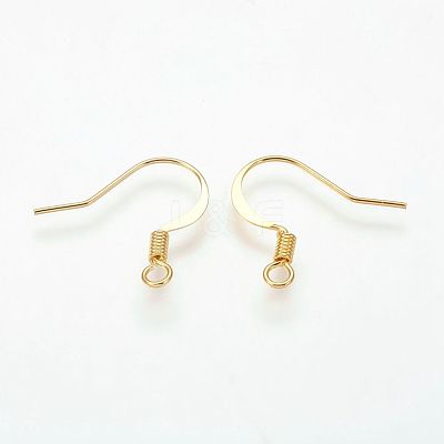 Brass French Earring Hooks KK-Q366-G-NF-1