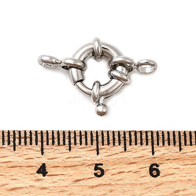 Brass Spring Ring Clasps KK-D407-01P-B-1