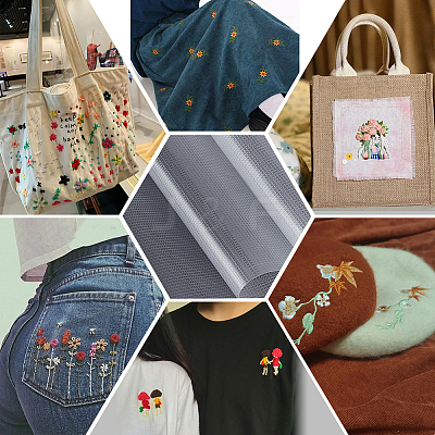 PA Embroidery Transfer Paper Water Soluble Film DIY-WH0678-28-1
