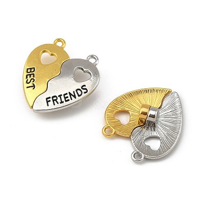 10 Sets Spray Painted Alloy Split Pendants FIND-FS0004-20-1
