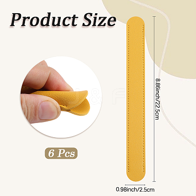 6Pcs Imitation Leather Bag Strap Padding PURS-CL0001-29B-1