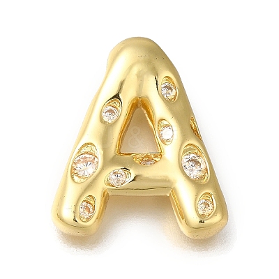 Brass with Cubic Zirconia Pendants KK-Q818-03A-G-1