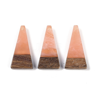 Resin & Wood Pendants WOOD-F015-03G-1