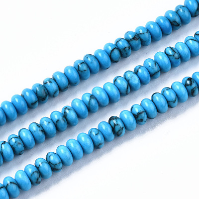 Synthetic Turquoise Beads Strands G-S366-119-1
