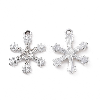 Alloy Crystal Rhinestone Pendants ALRI-C008-20P-1