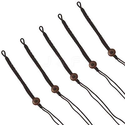 5Pcs Braided Polyester Nylon Mobile Phone Making Cord Loops FIND-TA0008-45A-1