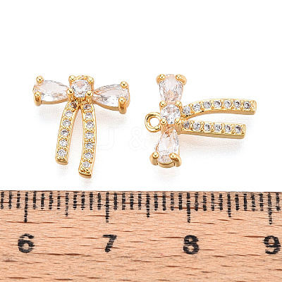 Brass Micro Pave Cubic Zirconia Charms KK-N263-79B-G-1